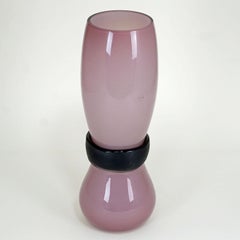 Simon Moore pour Salviati:: grand vase en verre Fasciati