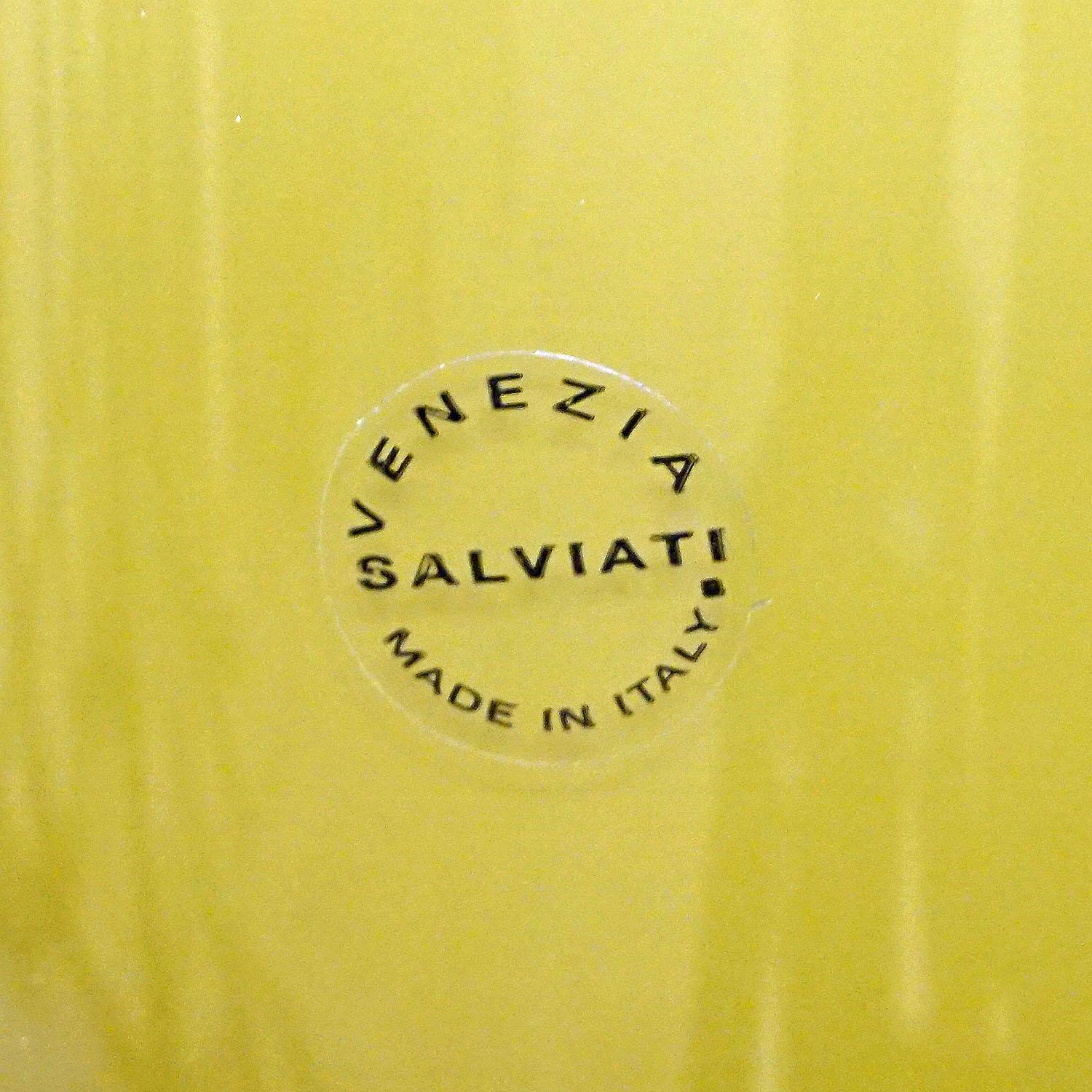 Contemporary Simon Moore for Salviati, Large Fasciati Murano Glass Vase For Sale