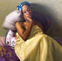 A Life Unraveled 2 - Siglo XXI, Contemporáneo, Retrato Figurativo, Mujer, Óleo