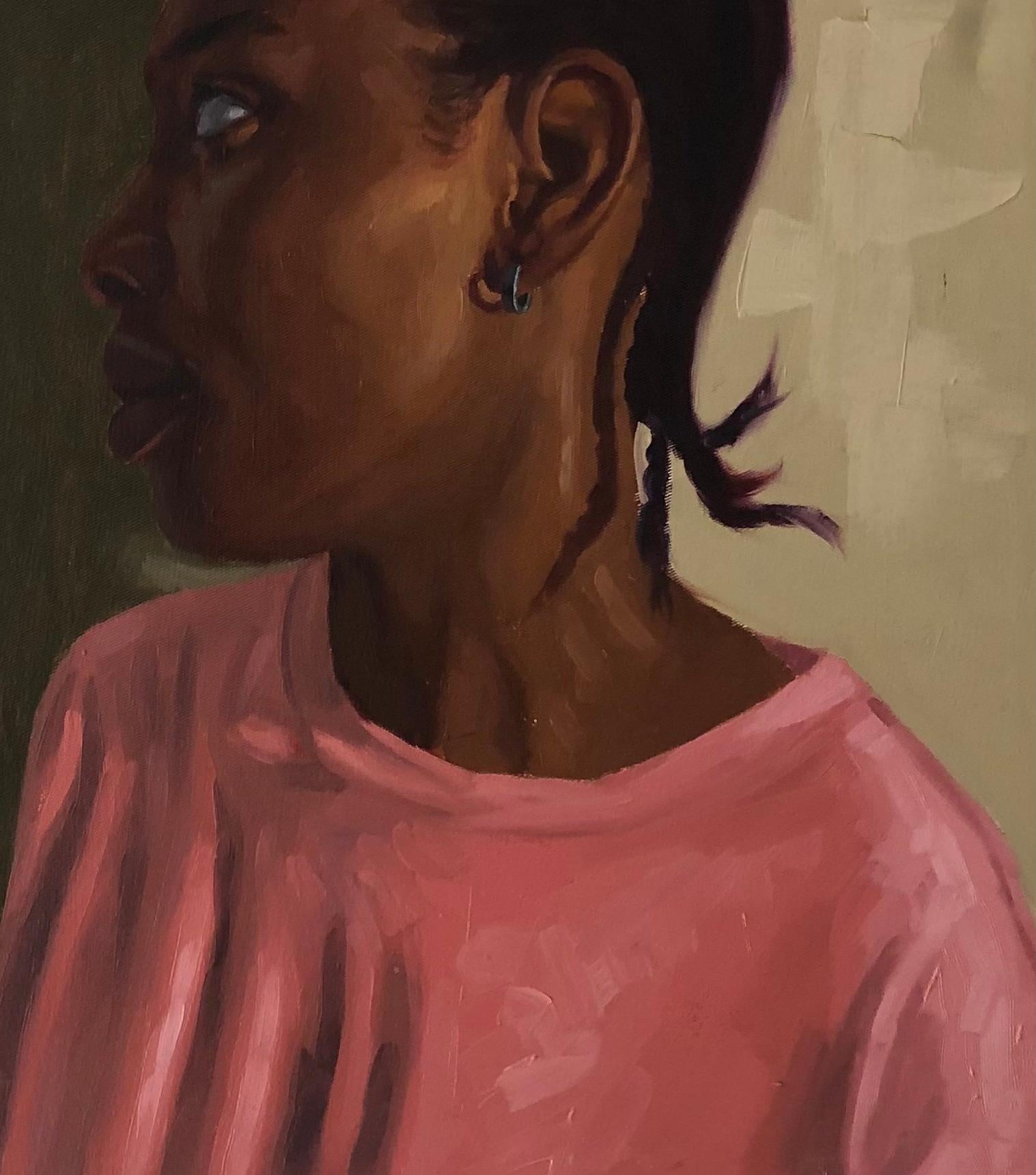 Anímate y Brilla (Esperanza) - Siglo XXI, Contemporáneo, Figurativo, Mujer, Óleo en venta 1
