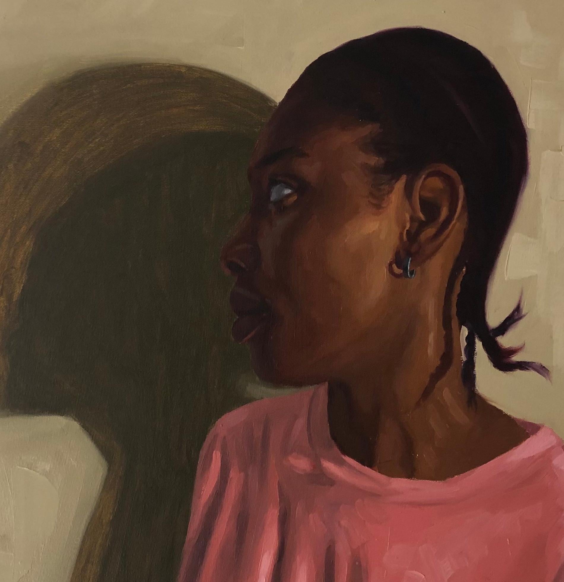 Anímate y Brilla (Esperanza) - Siglo XXI, Contemporáneo, Figurativo, Mujer, Óleo en venta 2