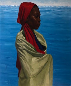 Habiendo Hecho Todo, Me Quedo 1 - Siglo XXI, Contemporáneo, Paisaje, Mujer, Óleo