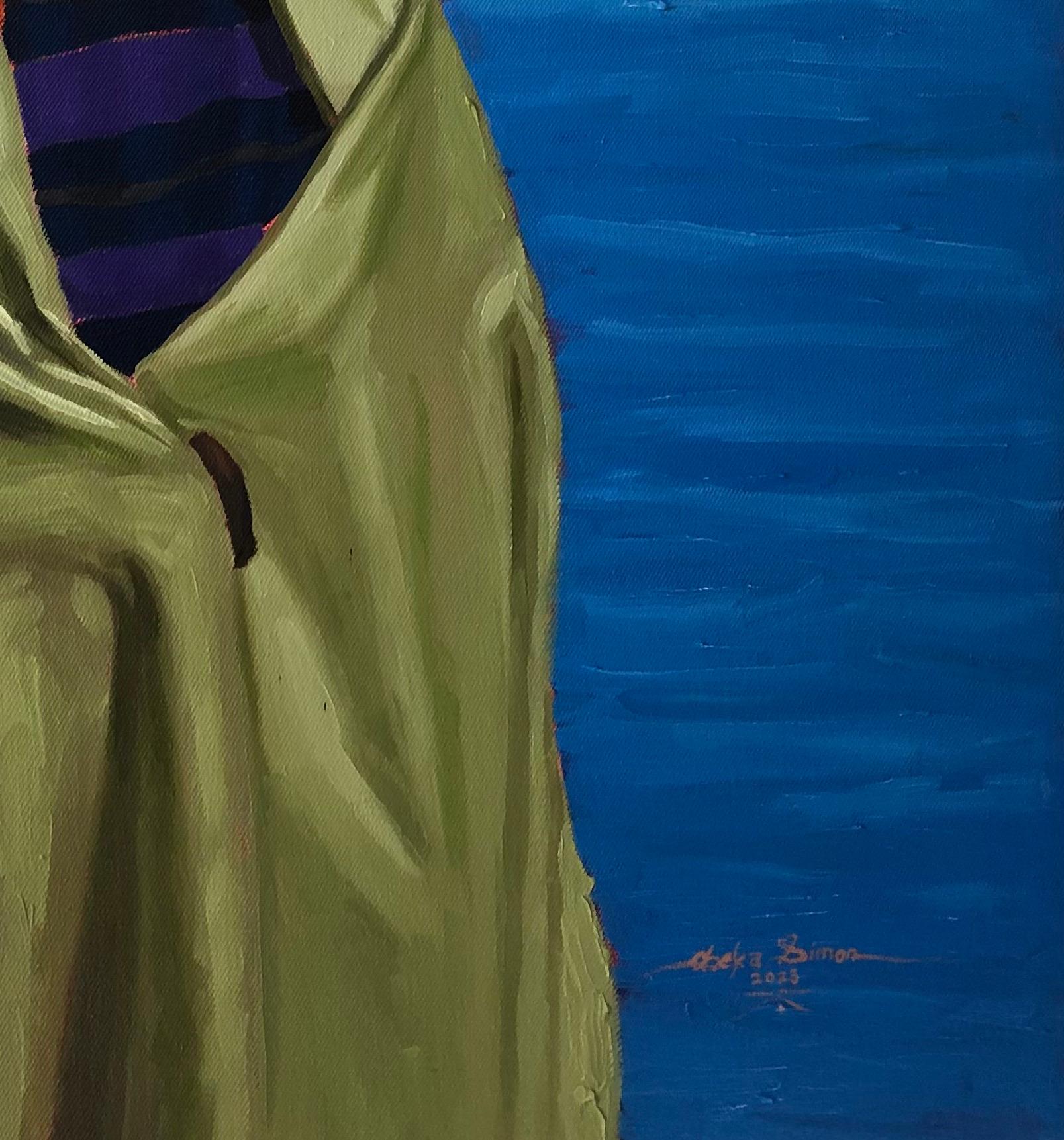 Ayant tout fait, je Stand 2 - 21e siècle, Contemporain, Paysage, Femmes, Huile en vente 1