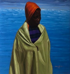 Habiéndolo hecho todo, me paro 2 - Siglo XXI, Contemporáneo, Paisaje, Mujer, Óleo