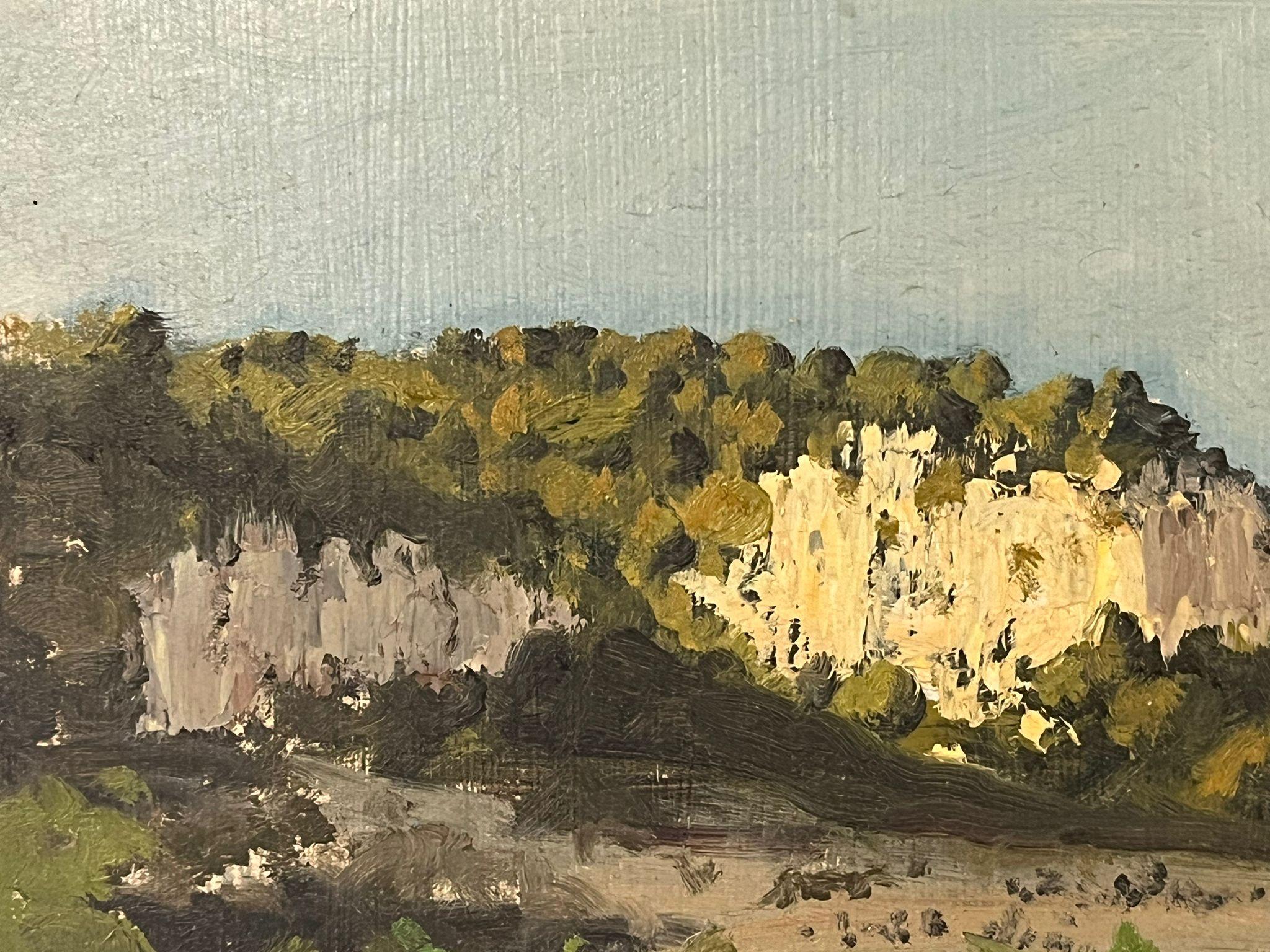 Mallorca Coastal Landscape - Naturalistic Painting by Simon Parkes