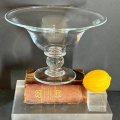 Simon Pearce Glass Footed Pedestal Compote Centerpiece Bowl