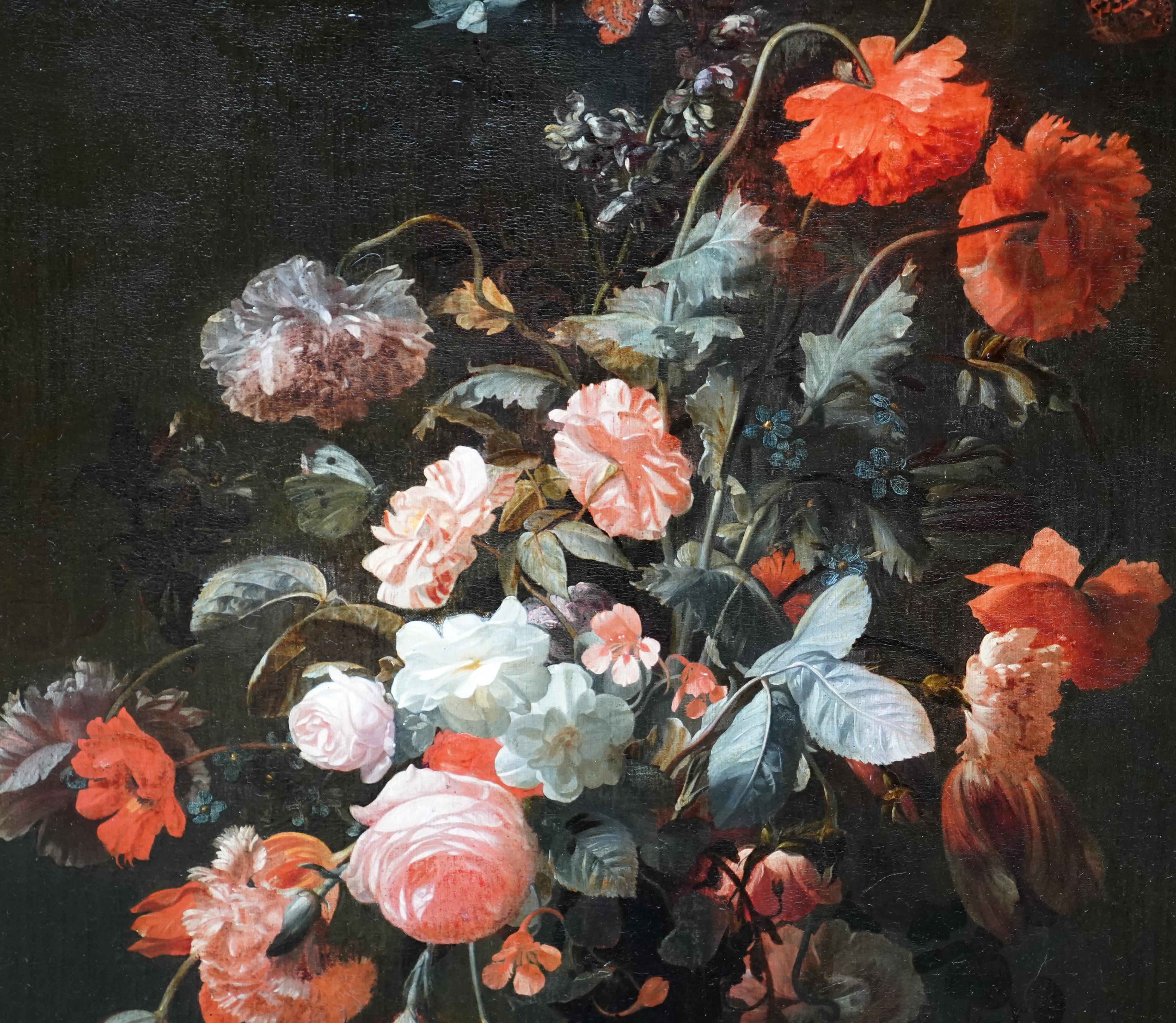 Gemischtes Blumenarrangement in einer Vase - Holländischer Alter Meister Goldenes Zeitalter Ölgemälde – Painting von Simon Pietersz Verelst