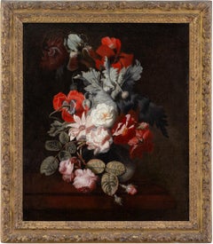 Still Life With Flowers, Late 17th-Century Dutch Painting