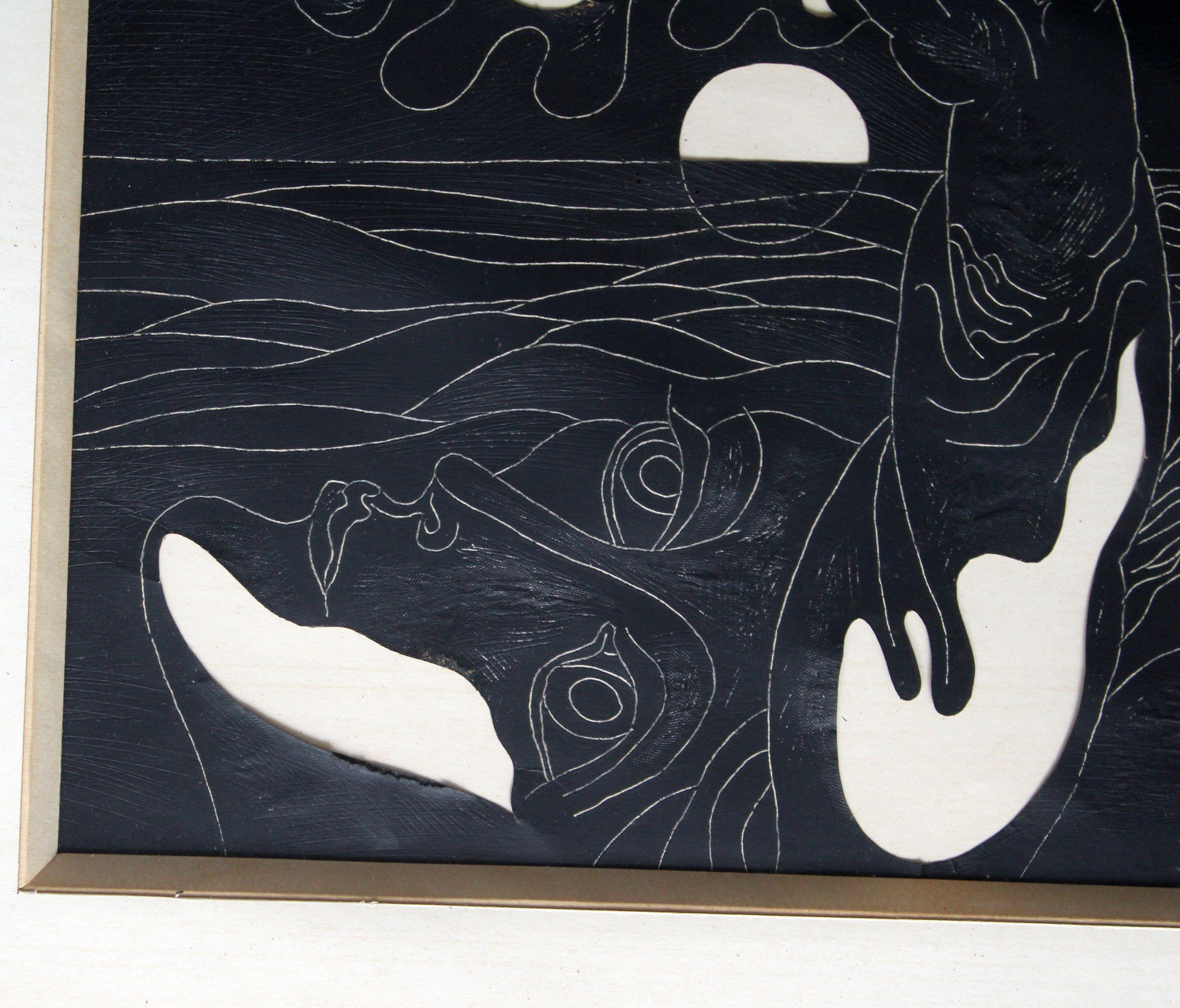 The Sea of Hopes. Paper, mixed media, 28x54 cm For Sale 1