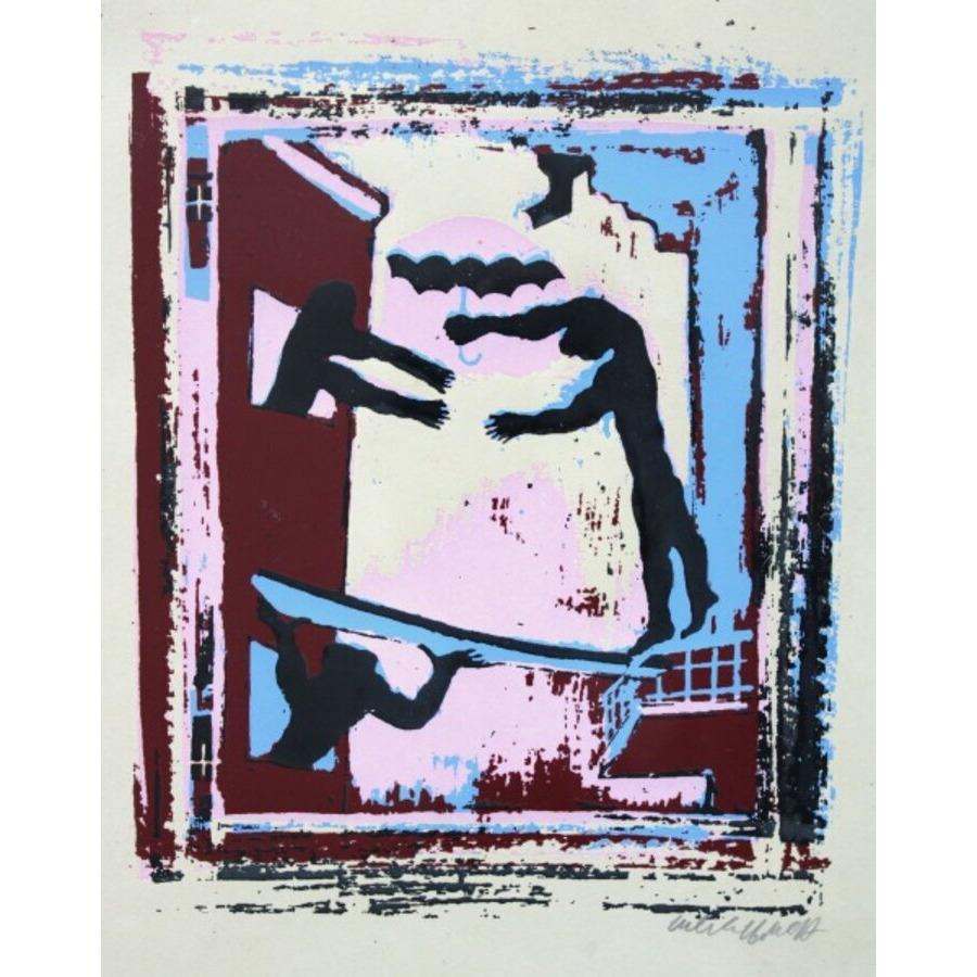 Cuidados. Papel, serigrafía, 24x21 cm
