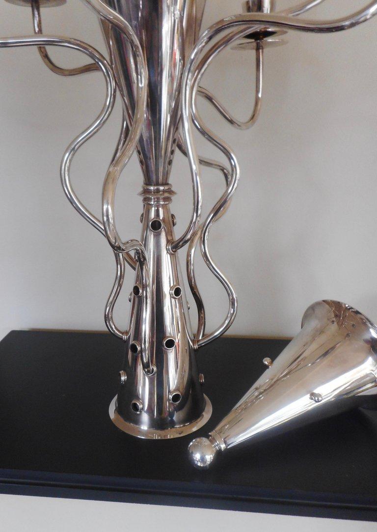 Simon Silver Plated Candelabra by Bořek Šípek In Excellent Condition In Brussels, BE