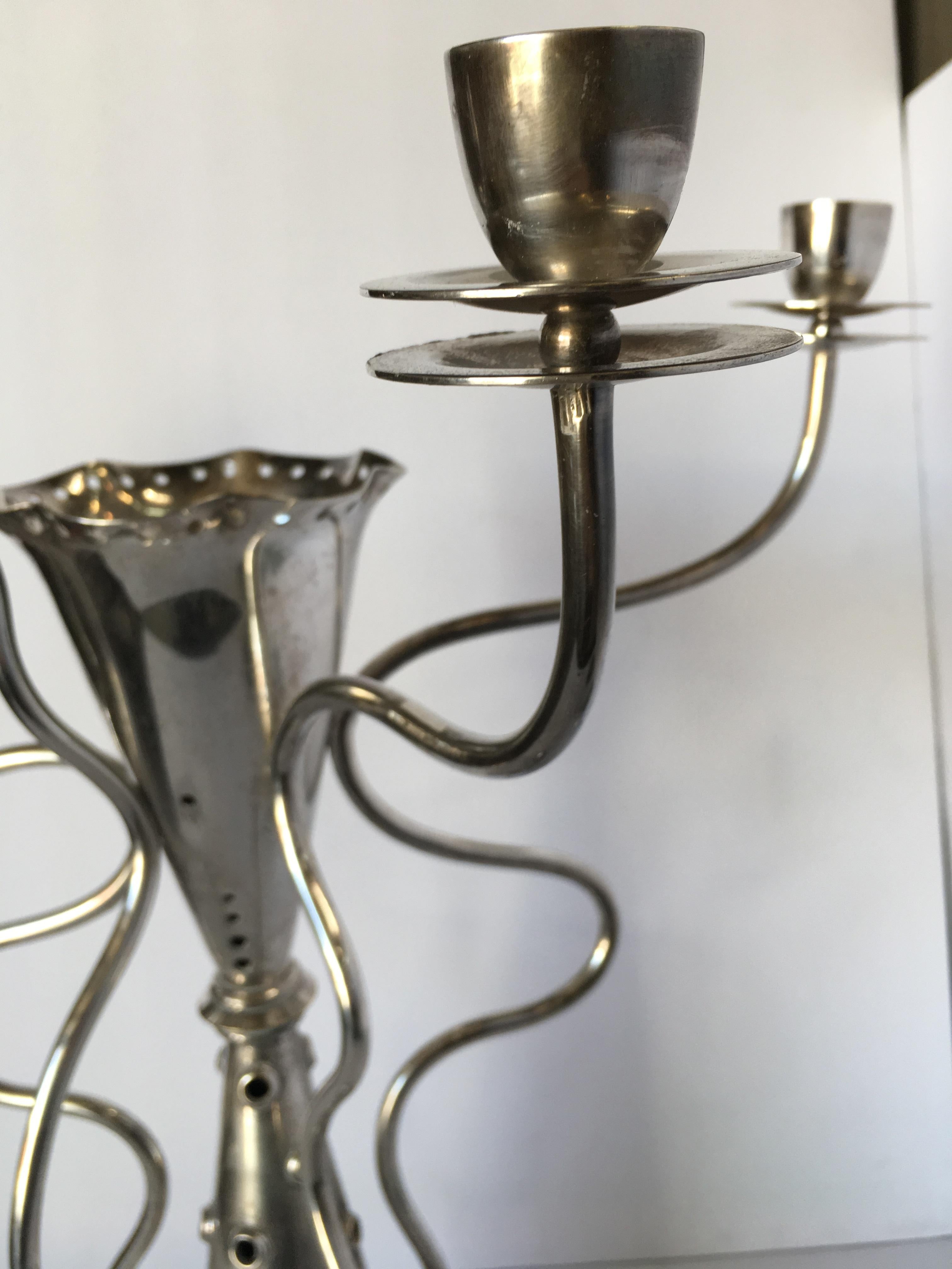 Simon Silver Plated Candelabra by for Driade 1