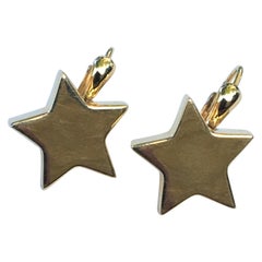 Simon Sobie 18 Karat Yellow Star Earrings