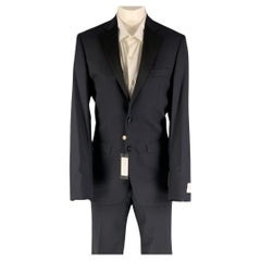 SIMON SPURR VALDEX Size 36 Regular Black Wool Notch Lapel 30 36 Tuxedo