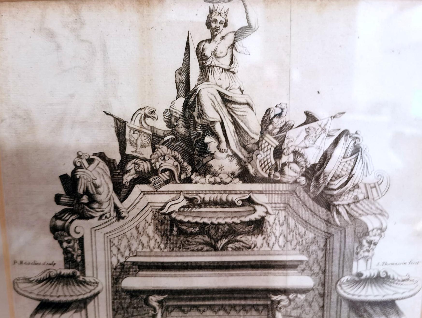 Early 18th Century Simon Thomassin French Print 