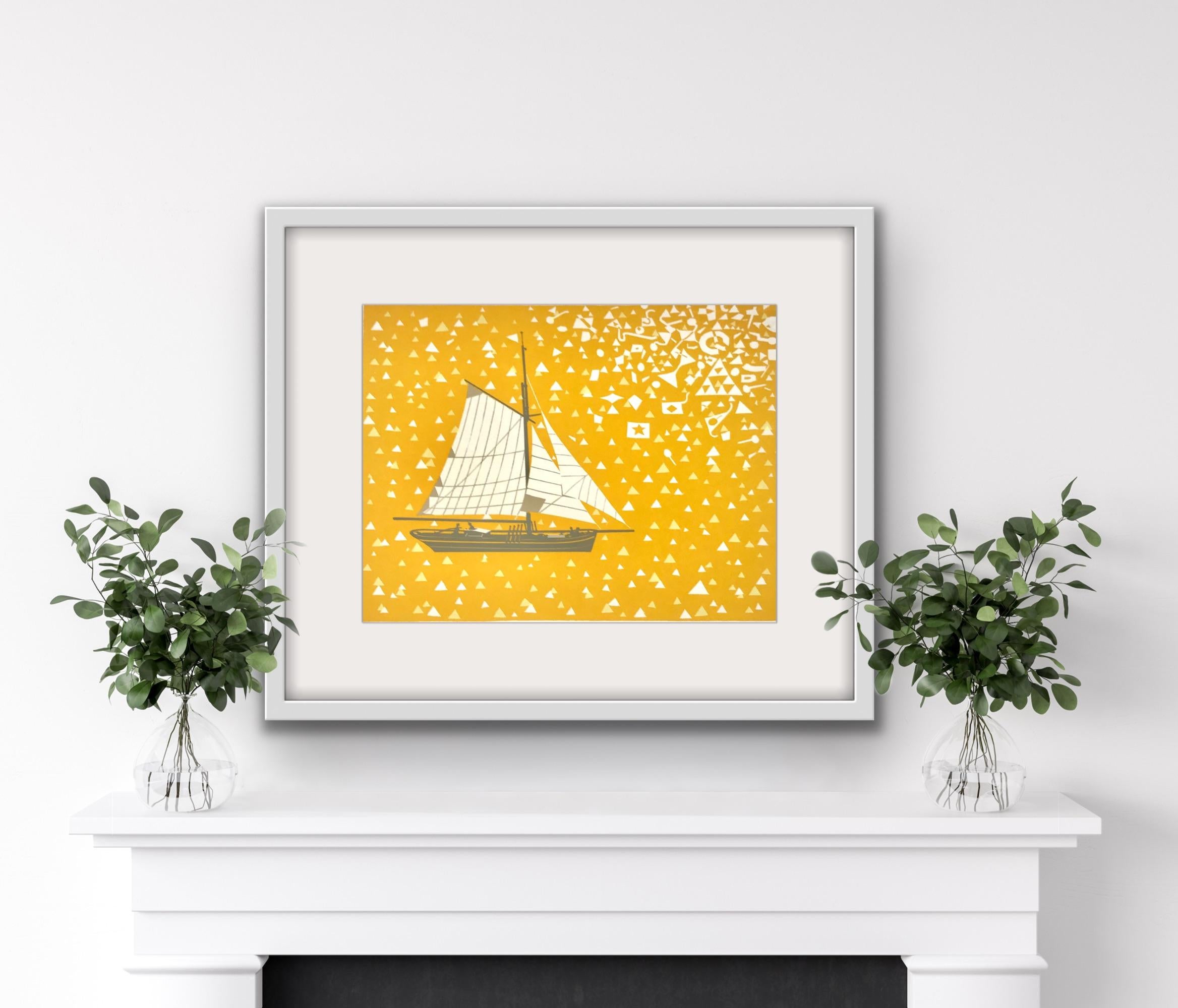 Carlotta Auba by Simon Tozer, Limited edition print, Sailing, Coastal  For Sale 2