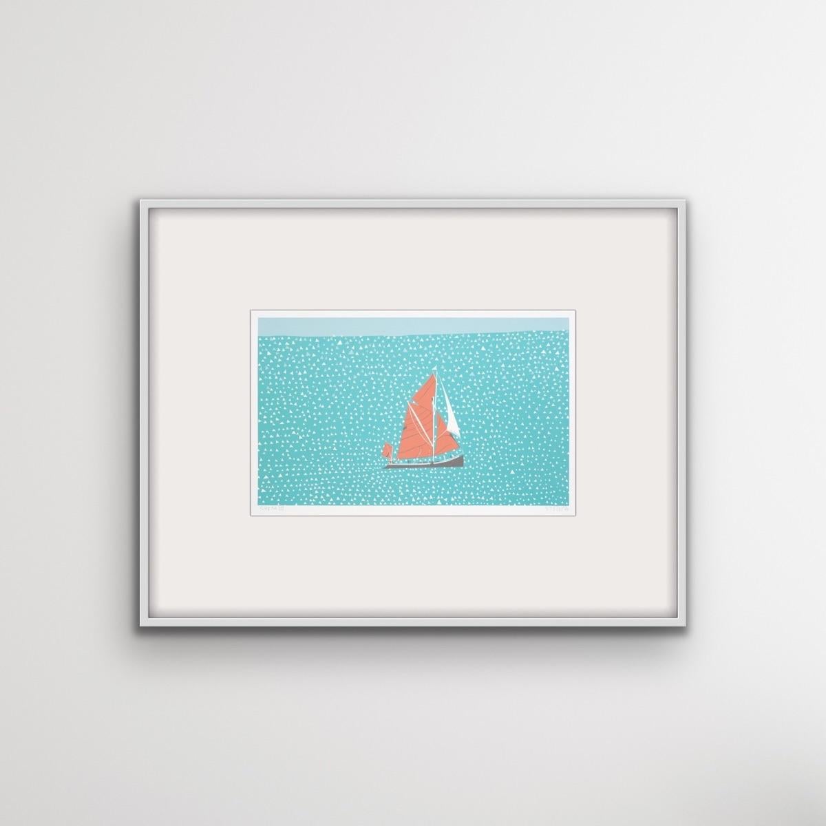 Greta 3, Simon Tozer, tirage limité, sérigraphie, art de la voile - Contemporain Print par Simon Tozer 