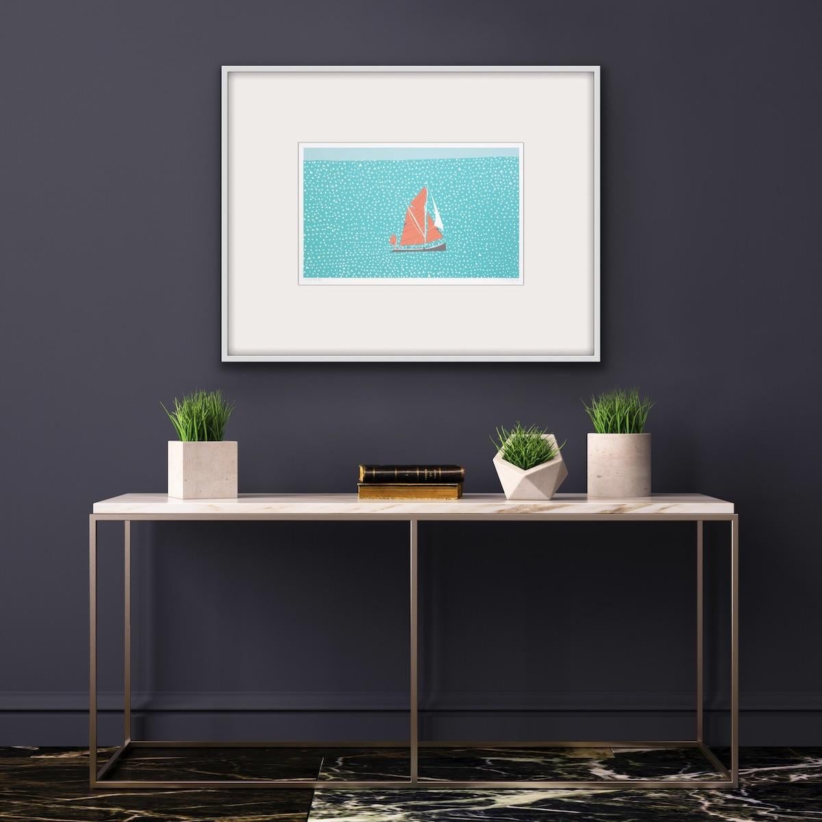 Greta 3, Simon Tozer, Limited edition print, Screen Print, Sailing art For Sale 5