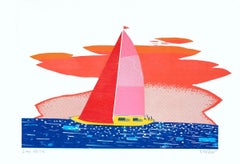 Nellie, Simon Tozer, Limited edition print, Sailing art, Illustration art 