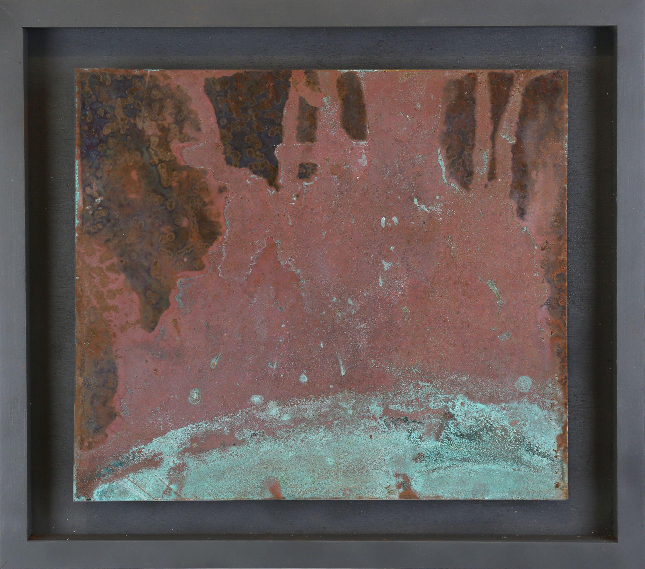 Métal n° 3, Techniques mixtes sur métal - Abstrait Mixed Media Art par Simon Williams