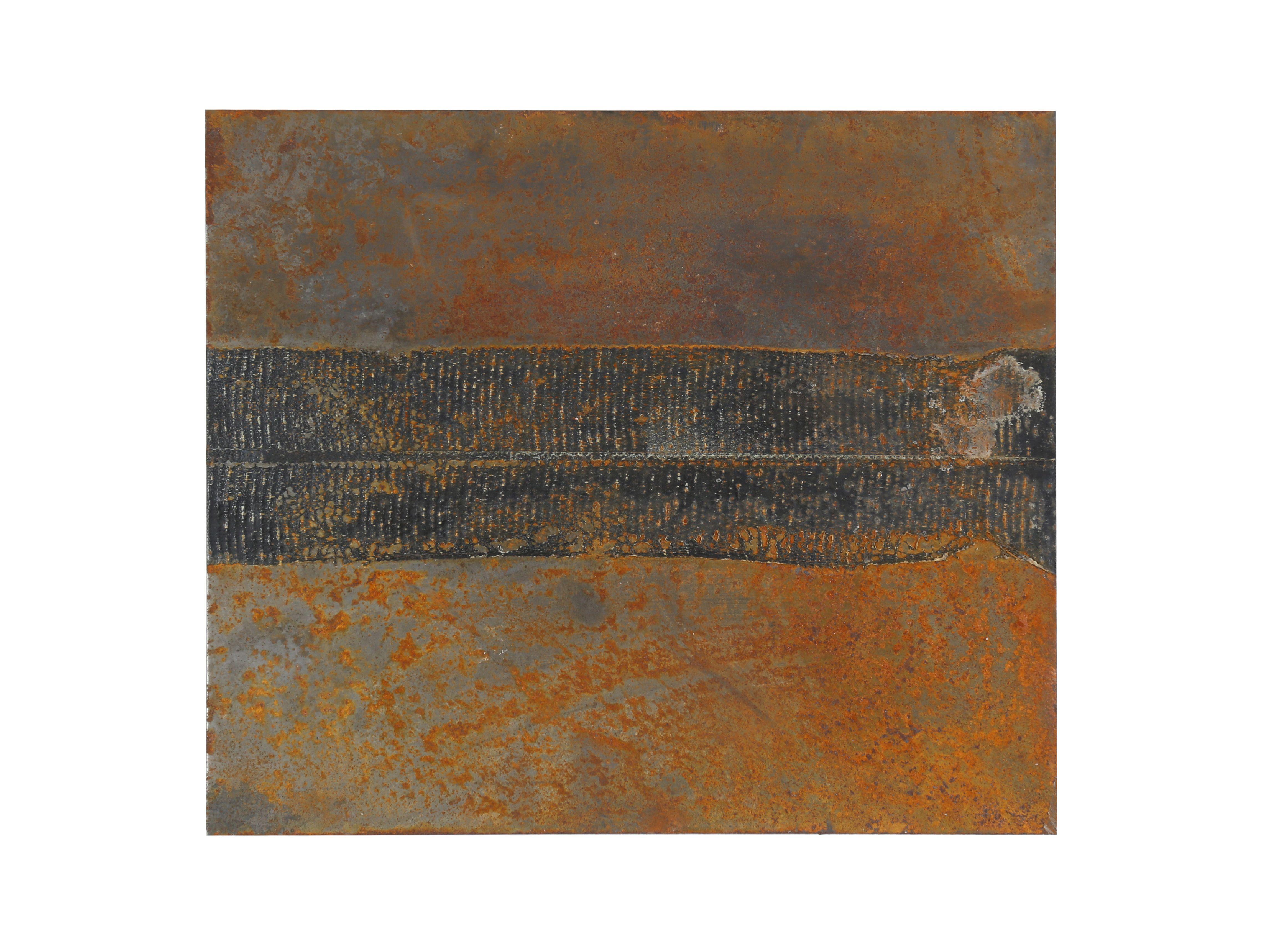 Métal n°4, techniques mixtes sur métal - Mixed Media Art de Simon Williams