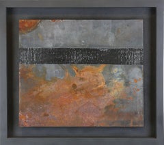 Metall #5, Mixed Media auf Metall