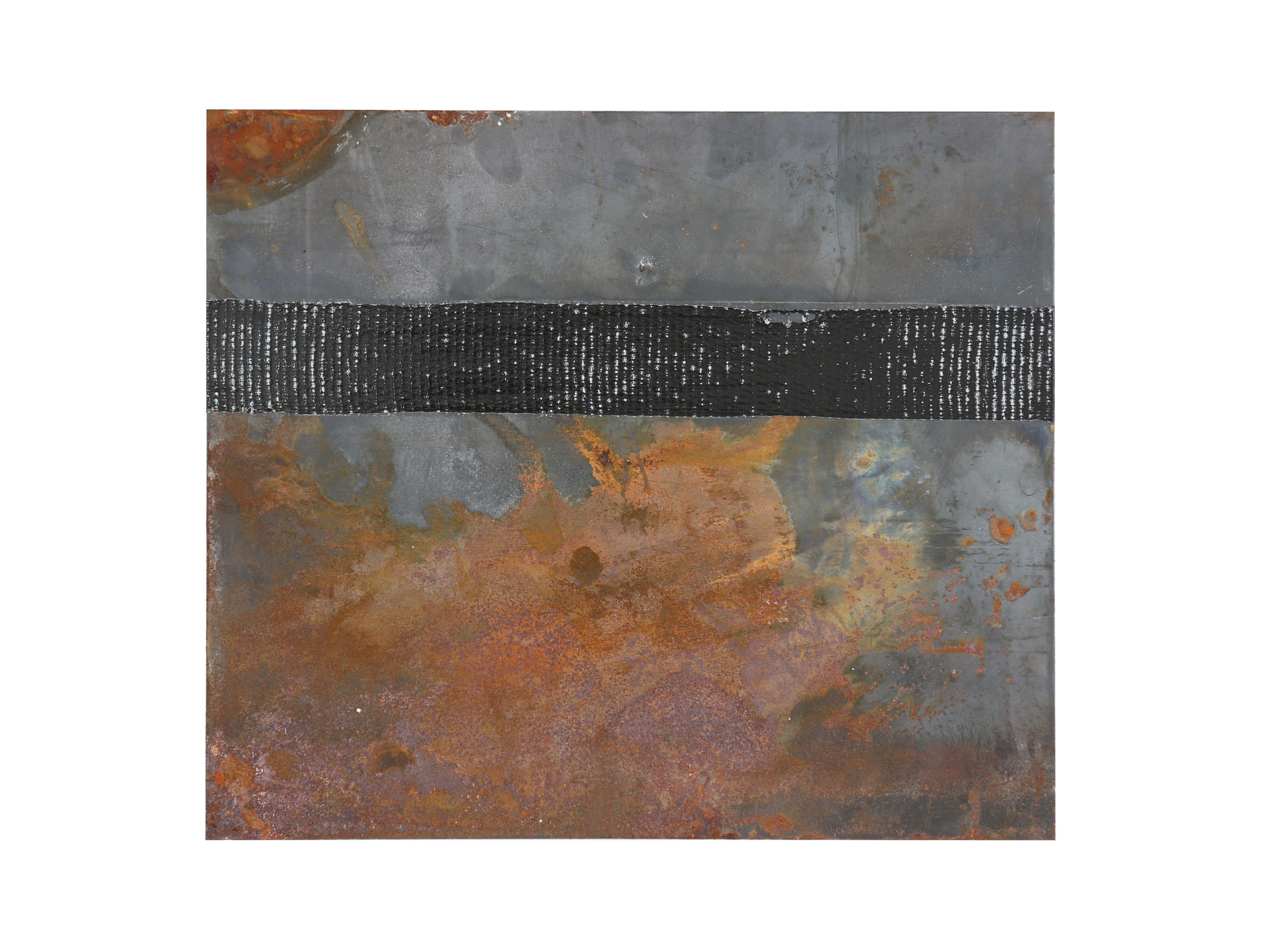 Metall #5, Mixed Media auf Metall