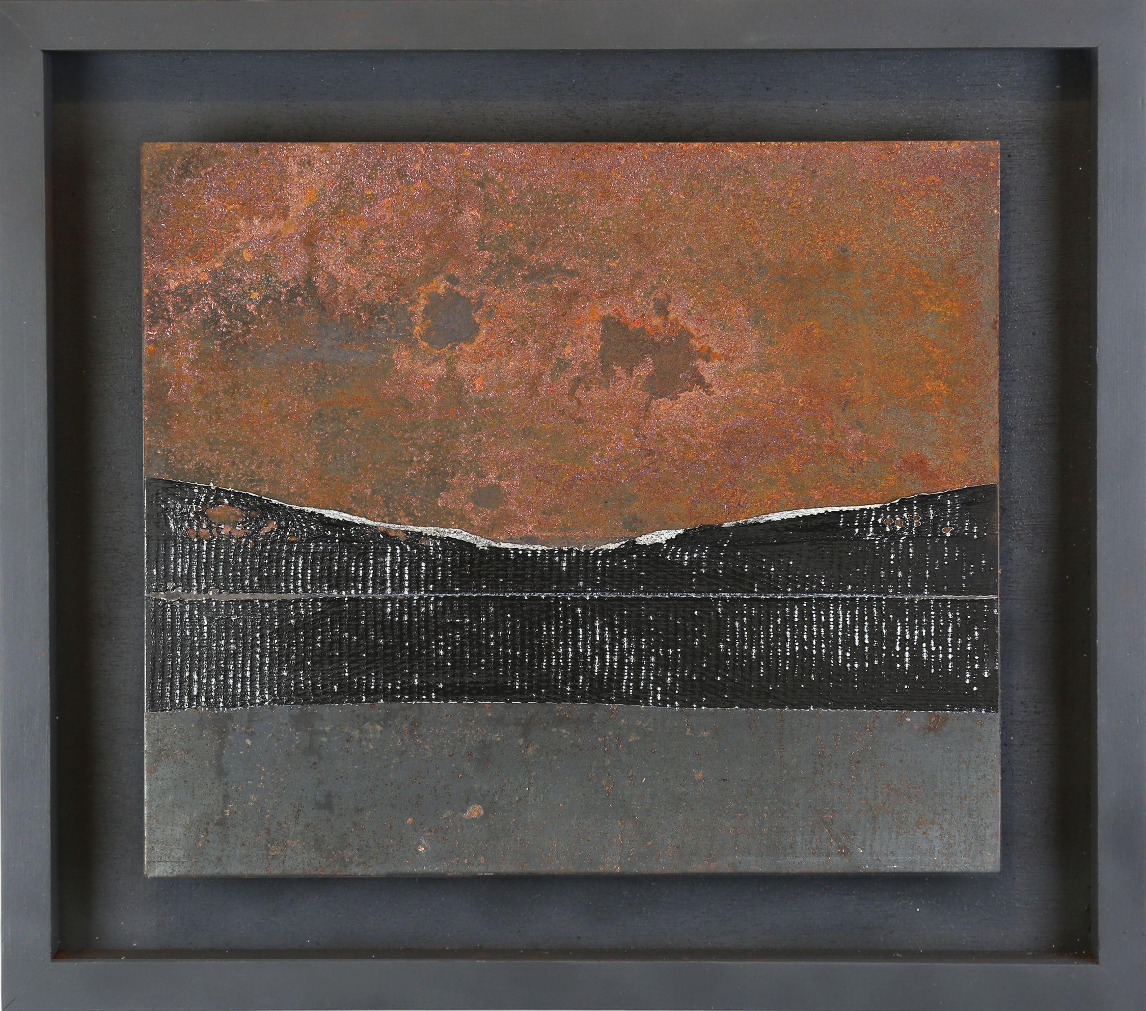 Metal #7, Mixed Media on Metal - Abstract Mixed Media Art by Simon Williams