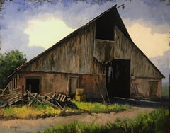 Junk Pile (Old barn whispering stories in this contemporary western landscape)