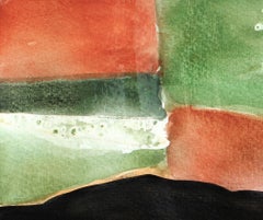 A Visual Journey : Landscape #5, peinture expressionniste abstraite contemporaine