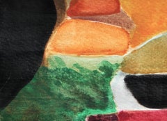 A Visual Journey : Landscape #7, peinture expressionniste abstraite contemporaine