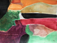 A Visual Journey: Landscape #7, Contemporary Abstract Expressionist Painting