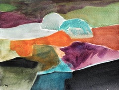 A Visual Journey: Landscape #9, Contemporary Abstract Expressionist Painting