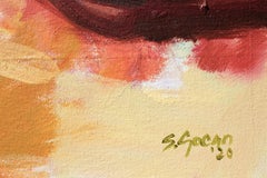 After the Rain #1, Original Contemporary Abstract Landscape Mixed Media Painting