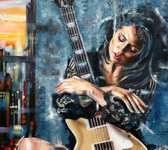 Posto sicuro - Pittura ad olio di Simona Zecca - 2022