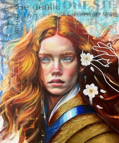 Prova un po' di tenerezza - Pittura ad olio di Simona Zecca - 2023