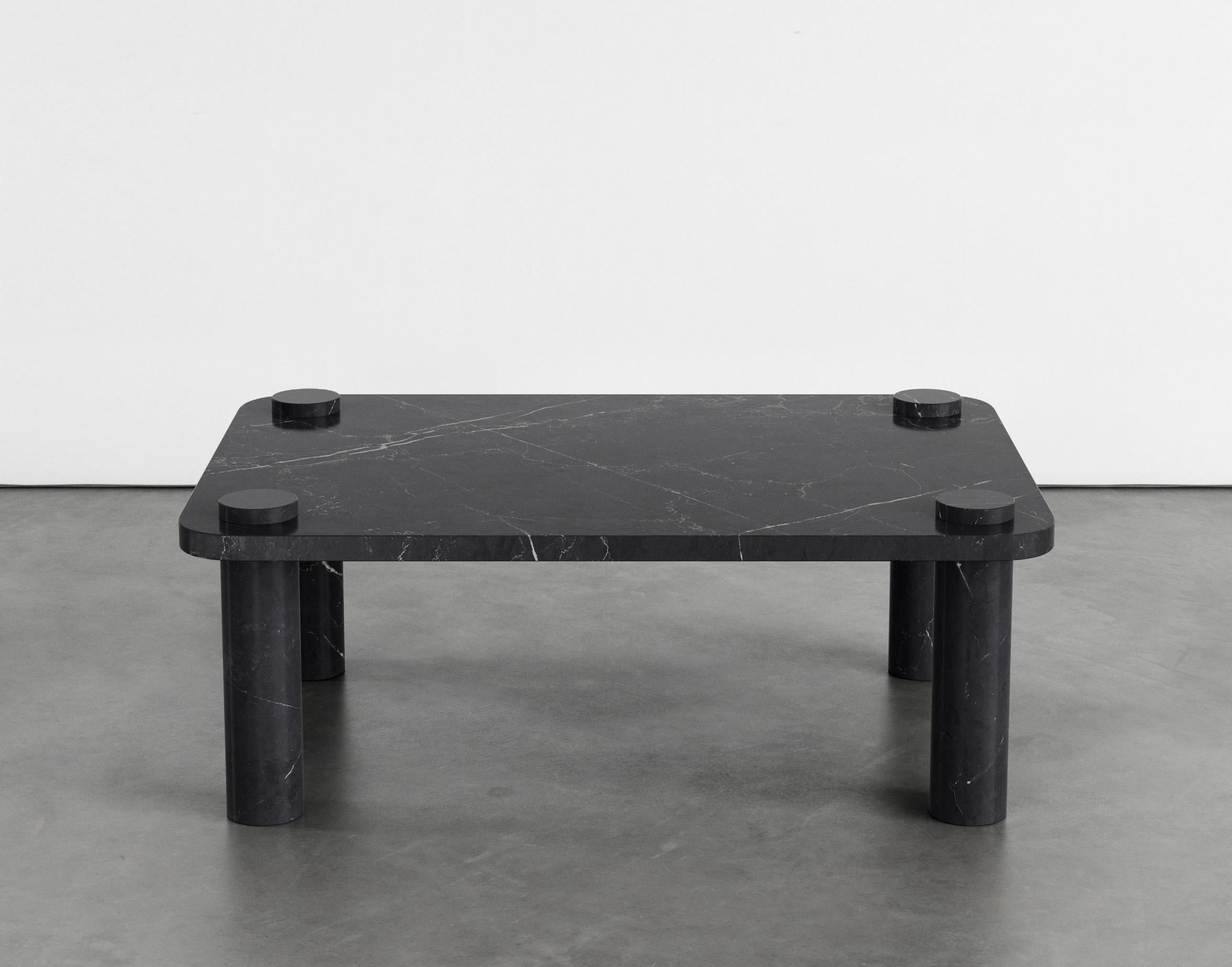 Moderne Table basse Simone 107 en marbre par Agglomerati en vente