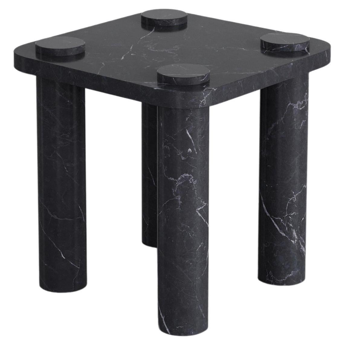 Simone 45 Marble Side Table by Agglomerati For Sale