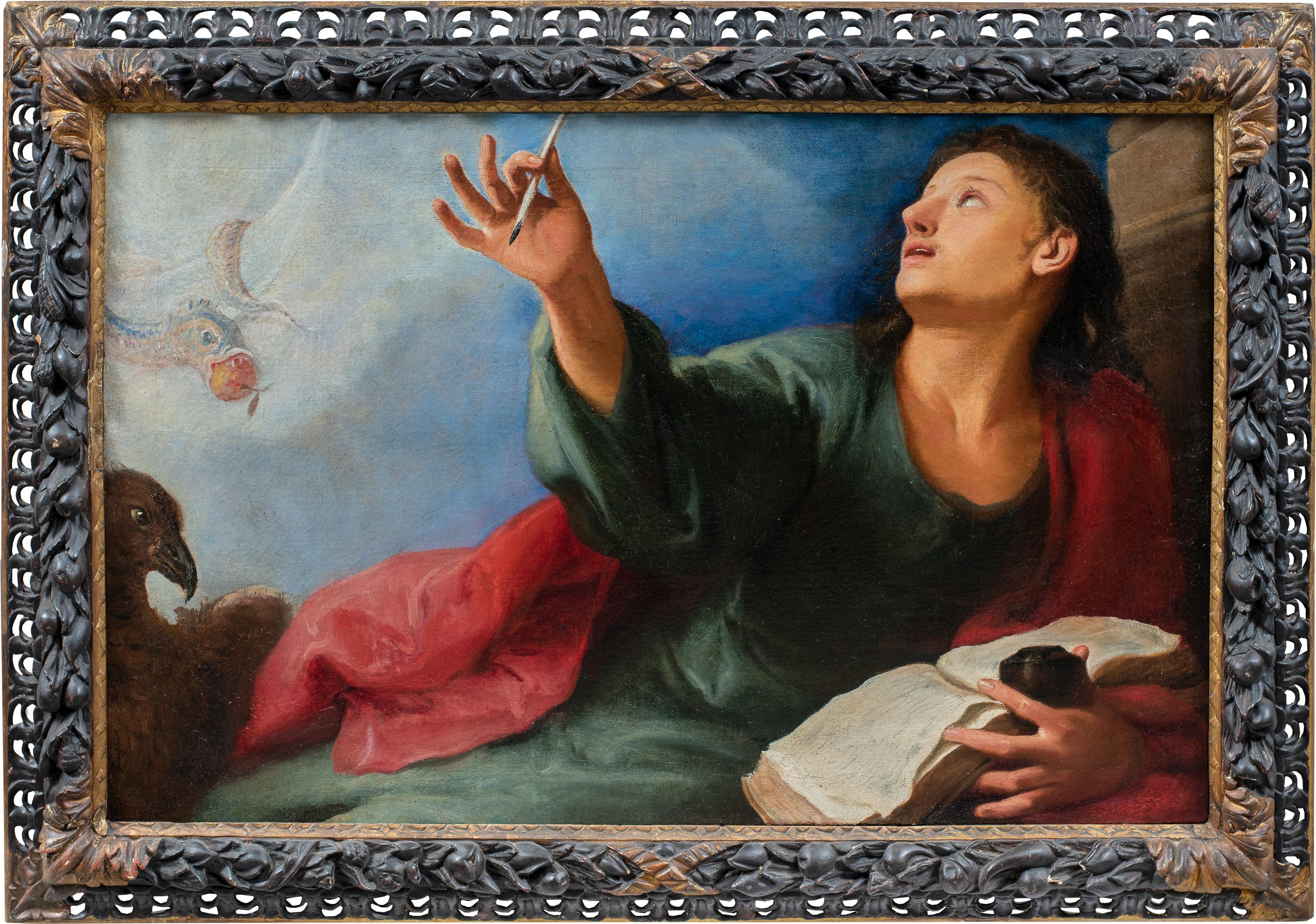 Simone Brentana (Venetian master) - Late 17th century figure painting - Saint
