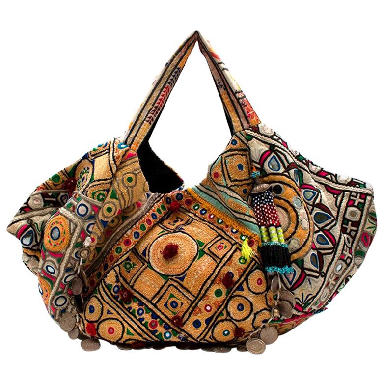 Simone Camille Multi-coloured Embellished Shoulder Bag