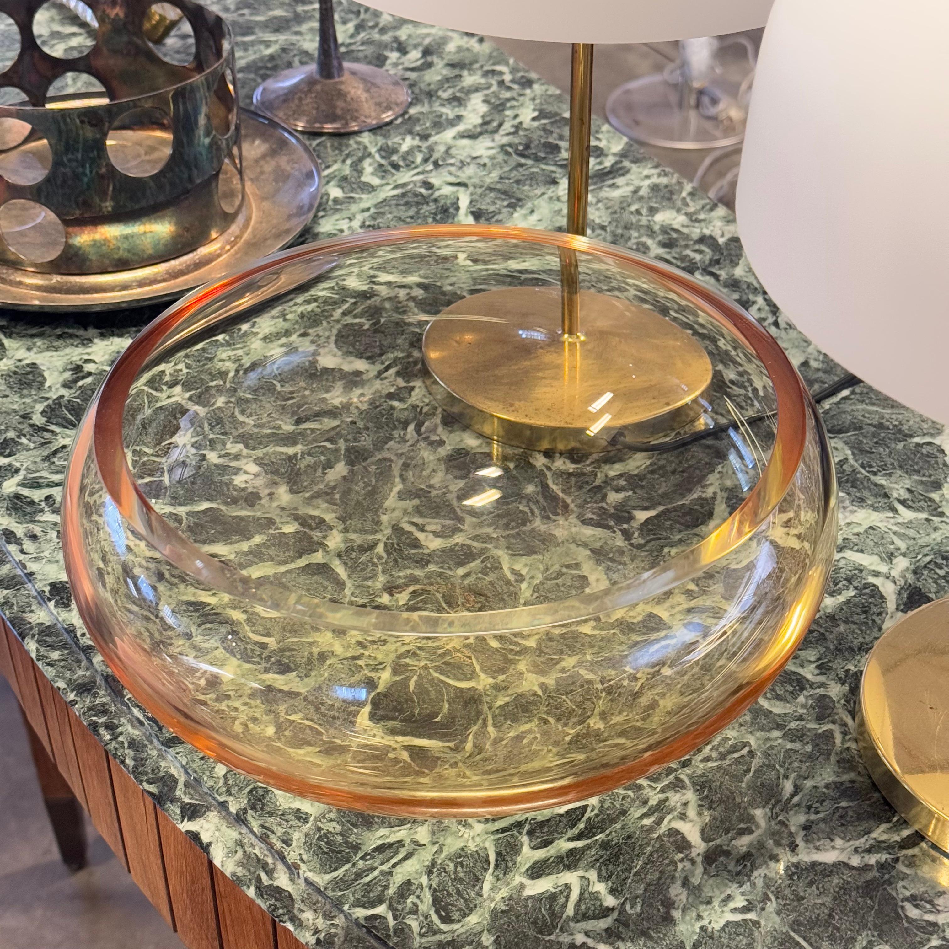 Simone Cenedese, large sculptural Murano glass bowl, Italy, 1980s For Sale 2