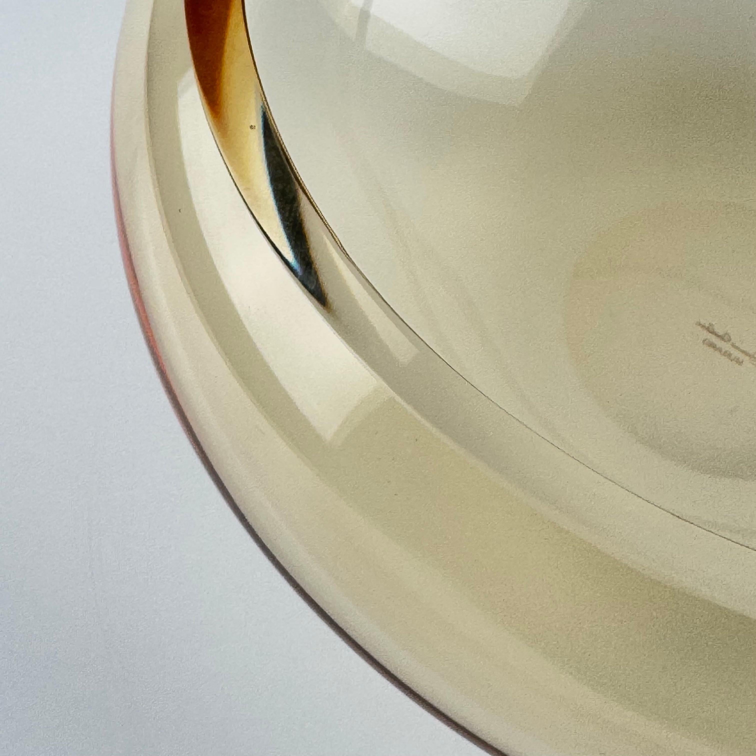 Late 20th Century Simone Cenedese, large sculptural Murano glass bowl, Italy, 1980s For Sale