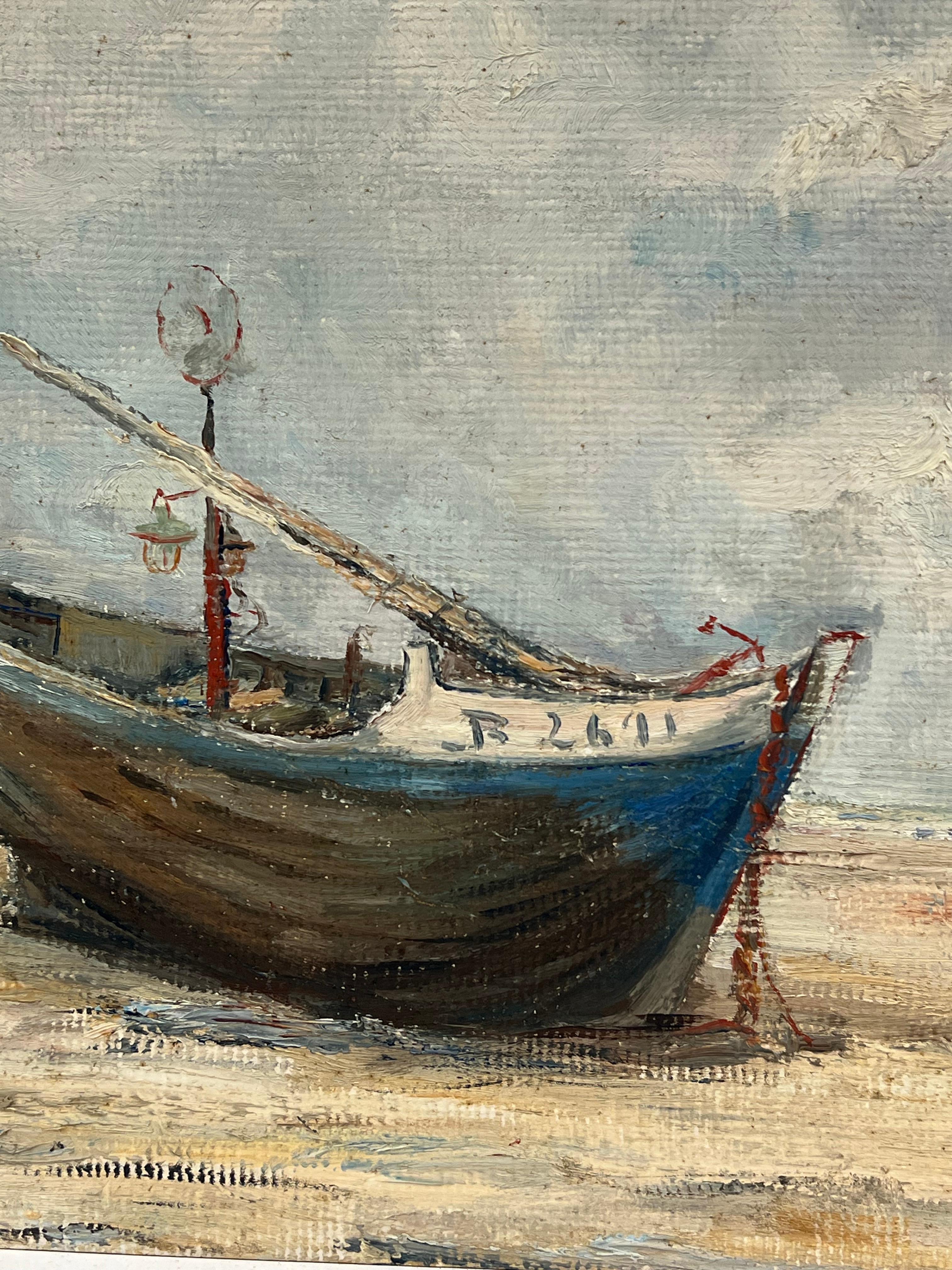 Gestrandetes Fischerboot
Simone Forge 1930er Jahre Französischer Impressionist  
Öl auf Karton ungerahmt
Brett: 13 x 16 Zoll
Provenienz: Privatsammlung
Condit: sehr guter Zustand 

Für weitere Informationen wenden Sie sich bitte an uns, wenn Sie