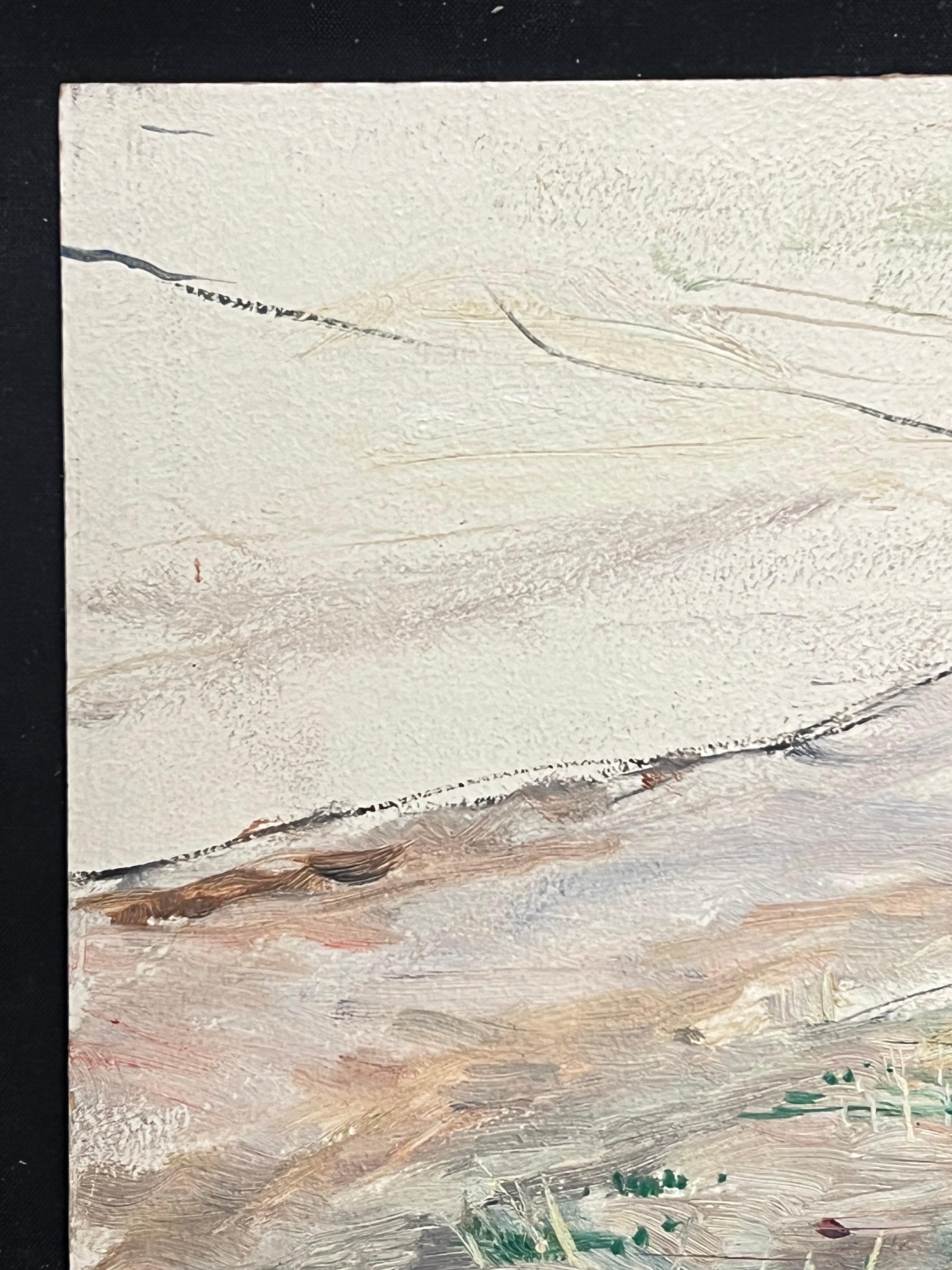 Minimalistische Küstenlandschaft
Simone Forge 1930er Jahre Französischer Impressionist 
Öl auf Karton ungerahmt
Pappe: 7,5 x 9,5 Zoll
Provenienz: Privatsammlung
Condit: sehr guter Zustand 

Für weitere Informationen wenden Sie sich bitte an uns,