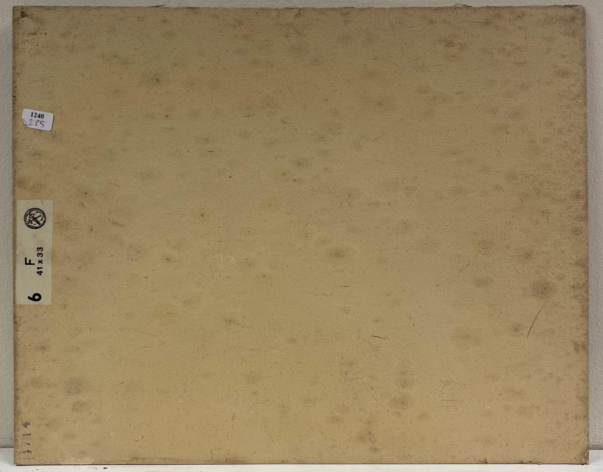 1930er Jahre Französisch Impressionist Öl Fischerboote gestrandet in Mündung im Angebot 1