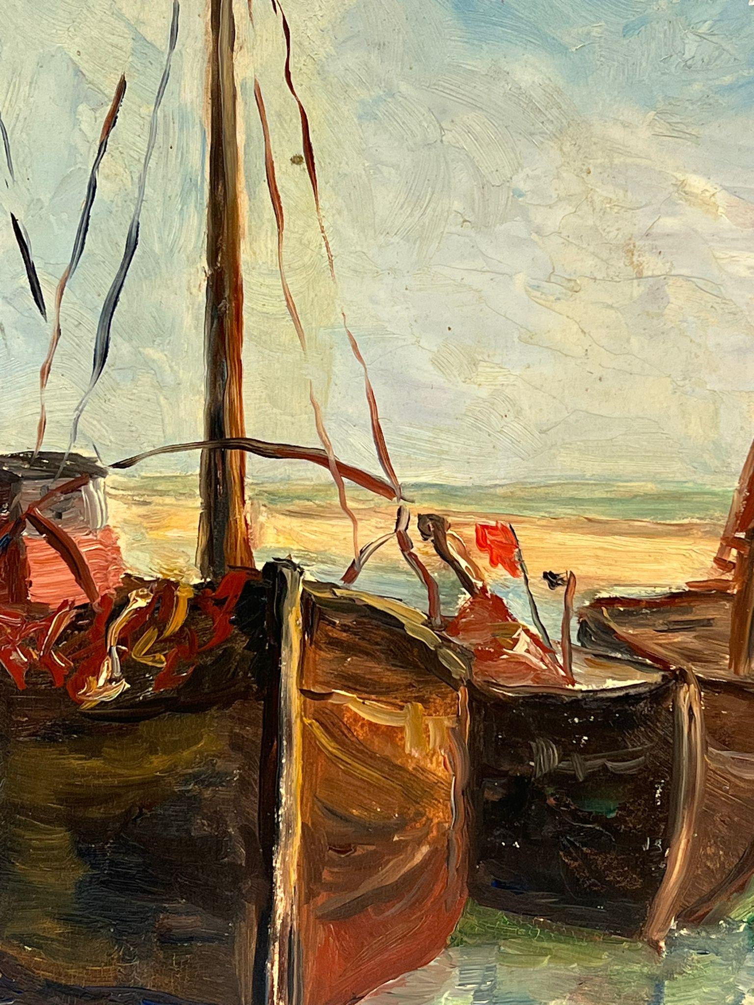 Trocknungsnetze
Simone Forge 1930er Jahre Französischer Impressionist  
signiertes Öl auf Karton ungerahmt
Brett: 16 x 13 Zoll
verso beschriftet
Provenienz: Privatsammlung, Paris
Zustand: insgesamt guter und gesunder Zustand 

Für weitere