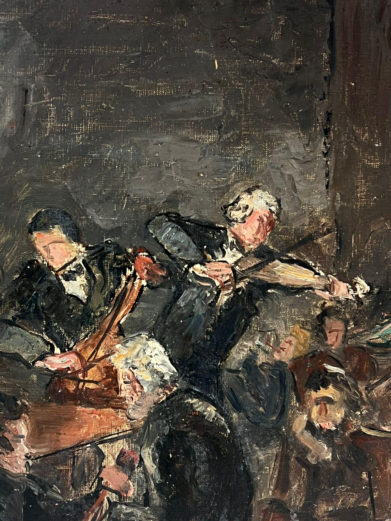 The Orchestra
Simone Forge 1930's French Impressionist  
oil on board unframed
board: 16 x 13 inches
Provenance: private collection, France
Condition: great condition 

For more any more information please do contact us with any questions you may