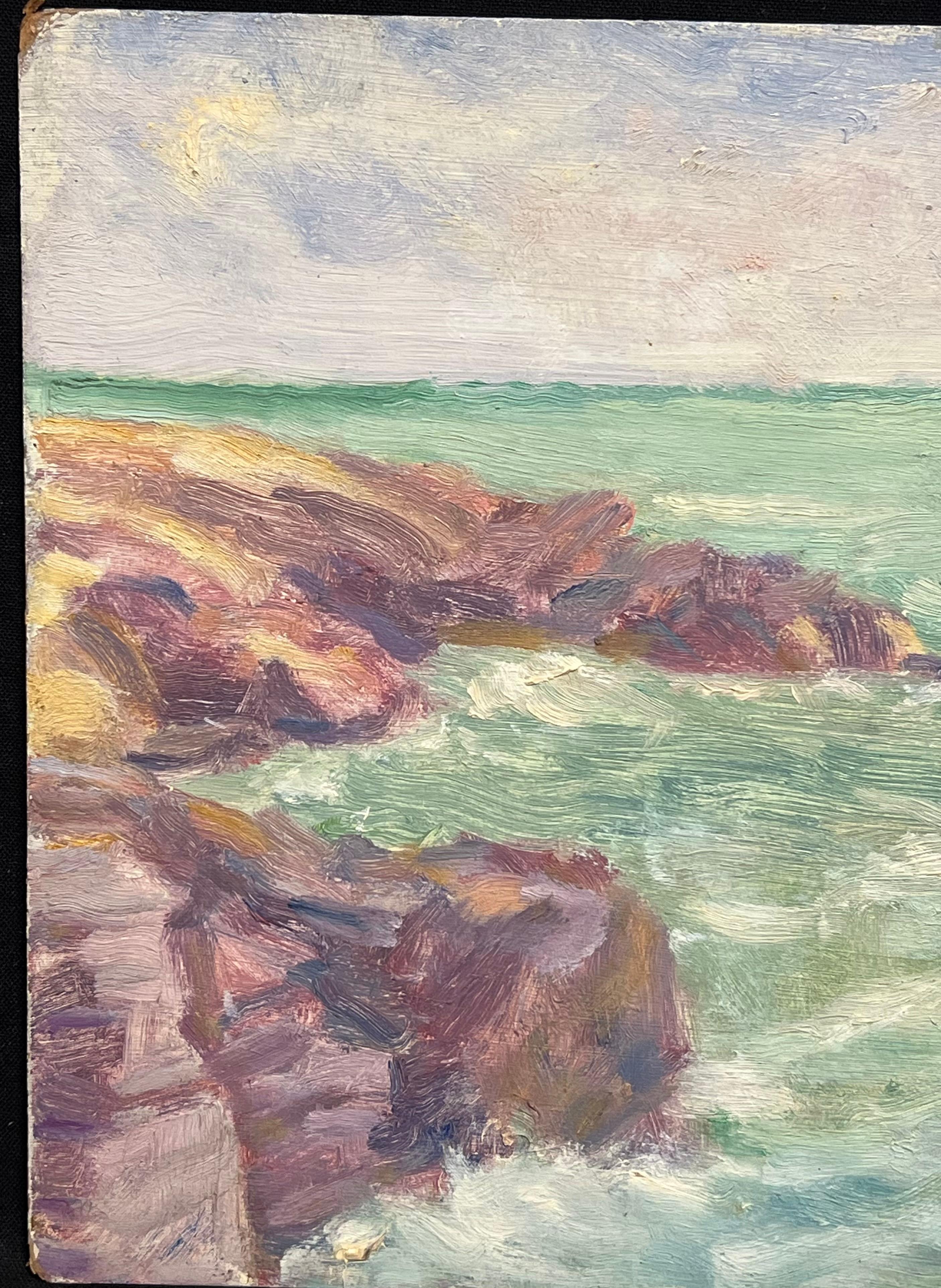 Coastal Scene
Simone Forge 1930's French Impressionist 
oil on board unframed
board: 8 x 10.75 inches
Provenance: private collection
Condition: great condition 

For more any more information please do contact us with any questions you may have.