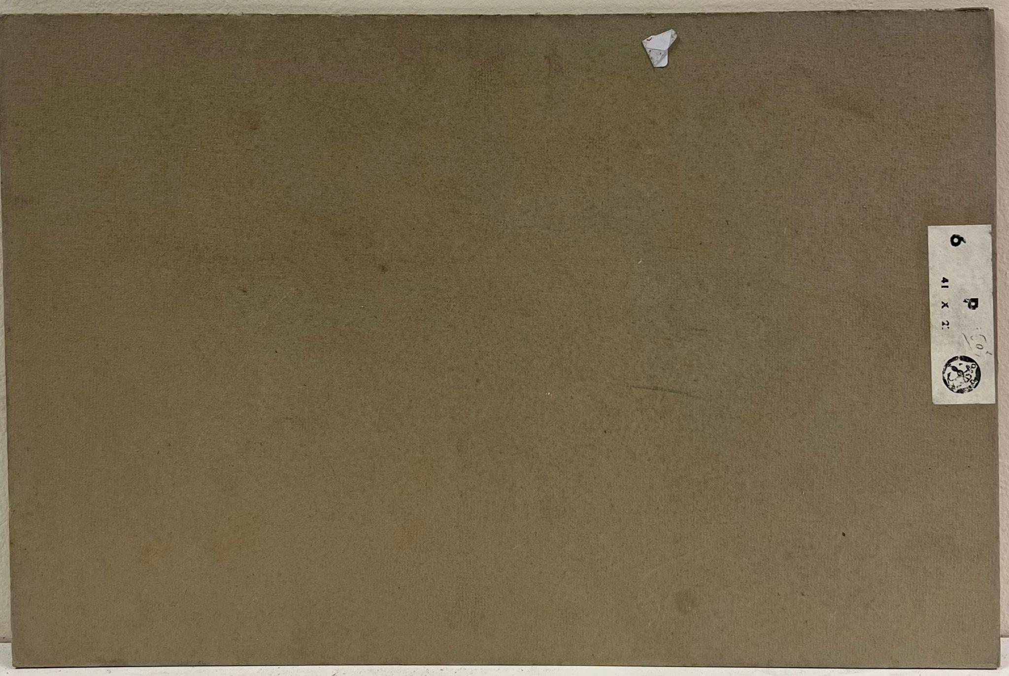 1950's Französisch Impressionist Öl Fischerboote in windgepeitschten Hafen Szene im Angebot 1