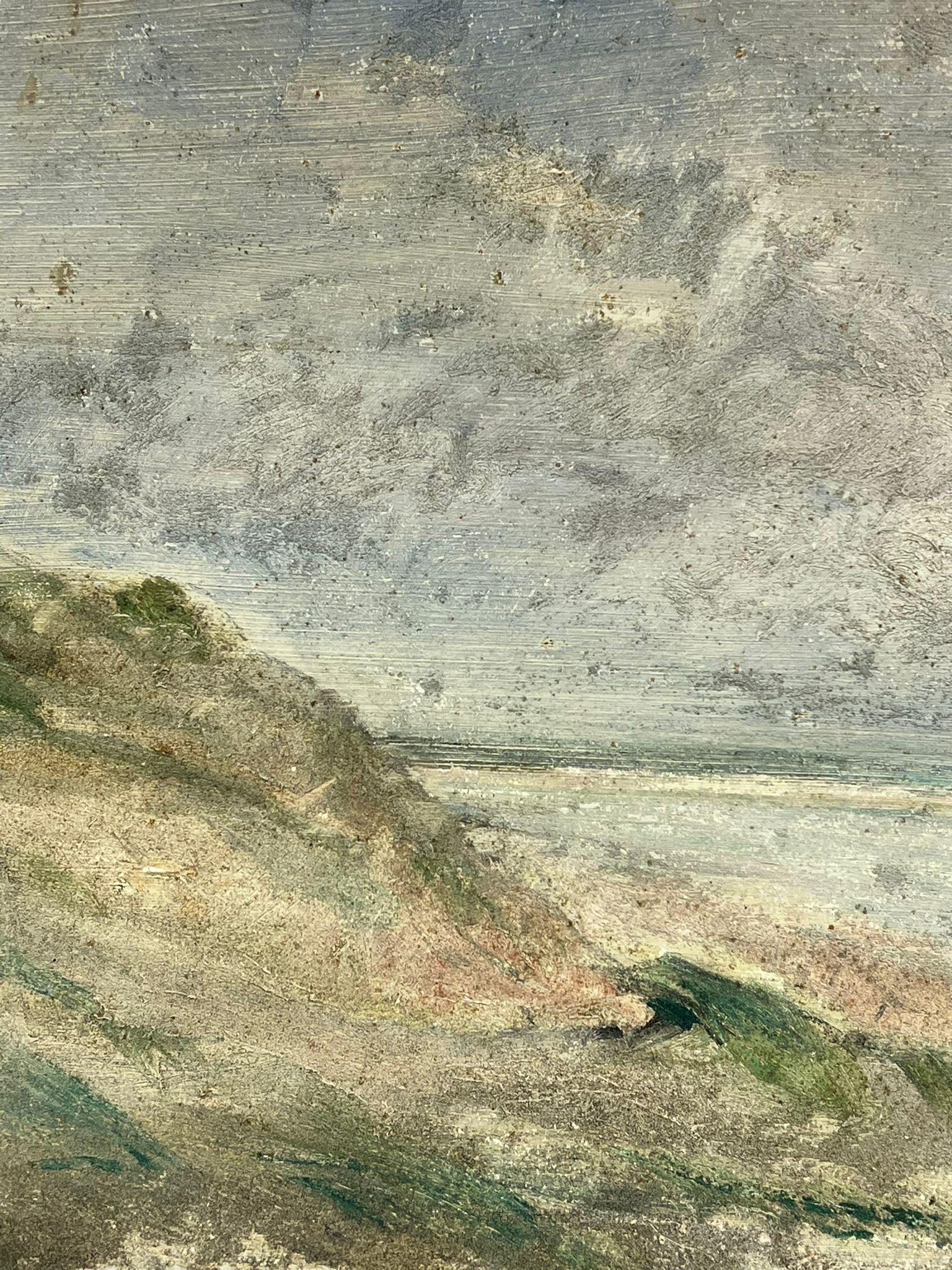 Mitte des 20. Jahrhunderts Französisch Impressionist Öl Dusty Sand Dunes Landschaft (Impressionismus), Painting, von Simone Forge